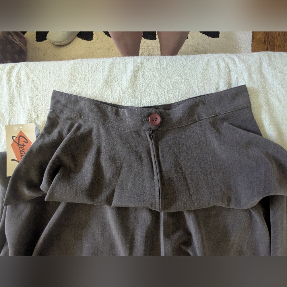 RockSteady Charcoal Gray A Line Skirt - Picture 3 of 6
